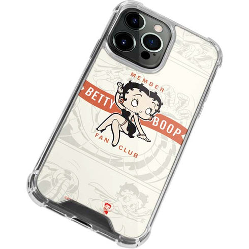 Betty Boop Member Fan Club iPhone 14 Pro Clear Case